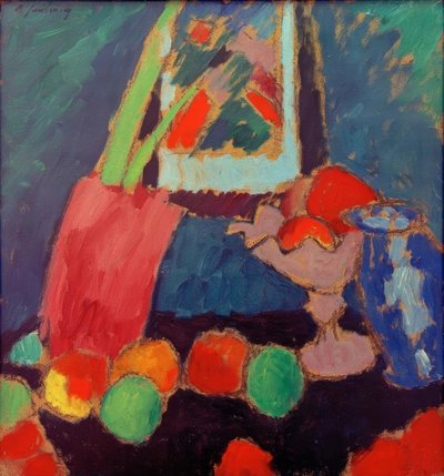 Still Life with Violet Bowl by Alexej von Jawlensky